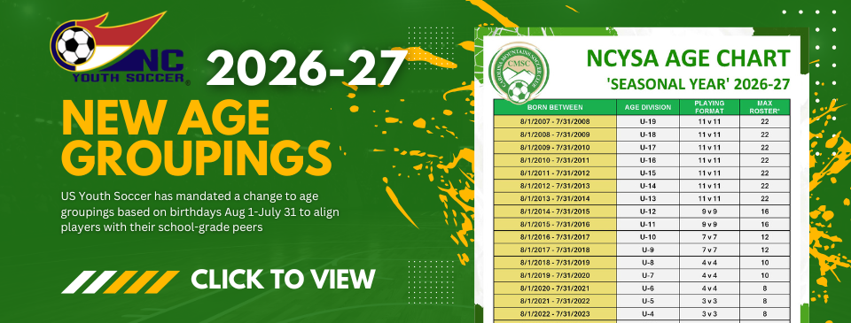 NCYSA New Age Groupings